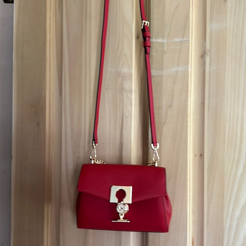 Red Michael Kors purse